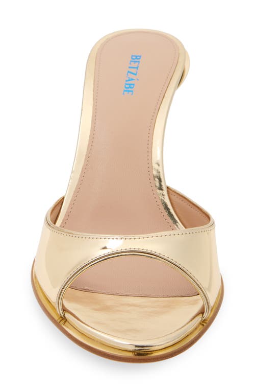 Betzábe Jenni Mirror Sandal In Gold Mirror