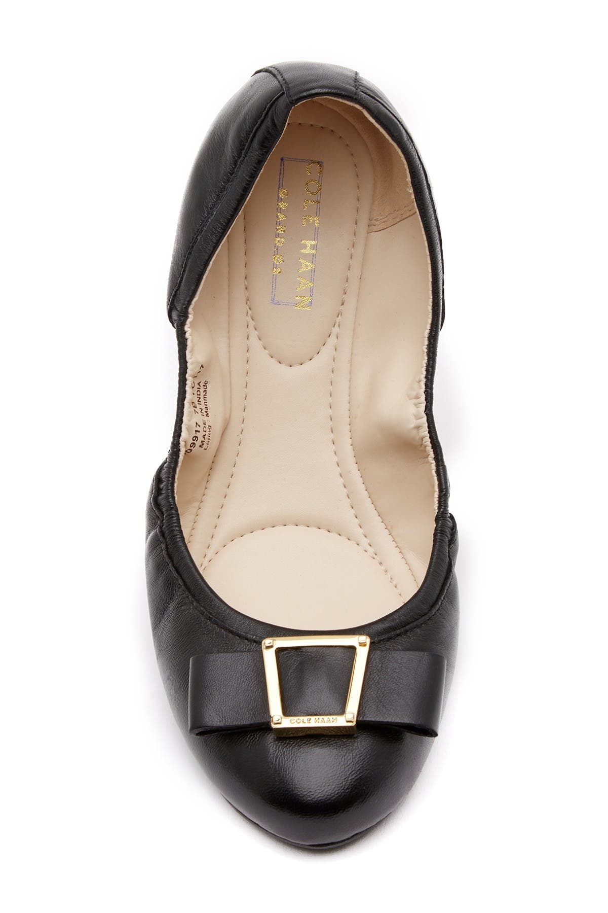 cole haan elbridge leather ballet flats