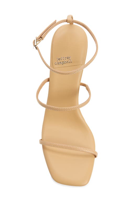 Shop Jeffrey Campbell Monica Ankle Strap Sandal In Natural