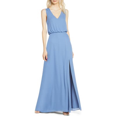 Wayf The Bella Blouson Column Gown