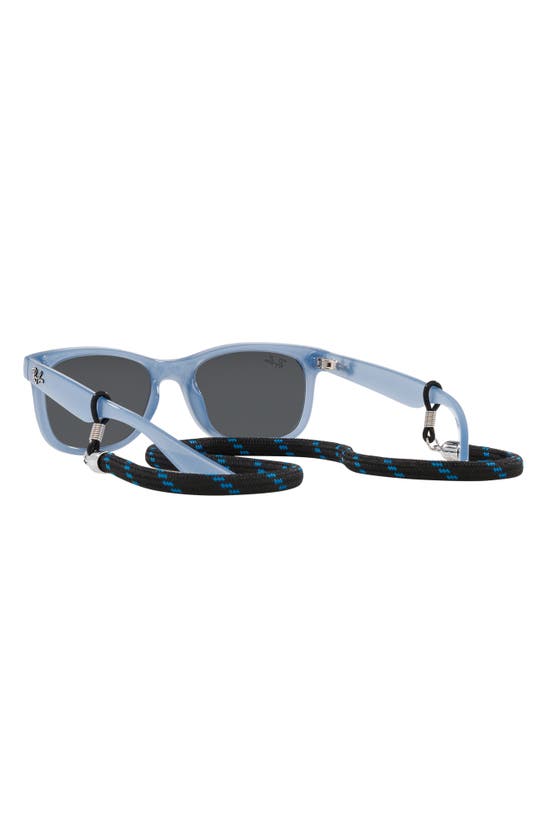Ray Ban Ray-ban Kids' Junior Wayfarer 47mm Square Sunglasses In Opal Blue