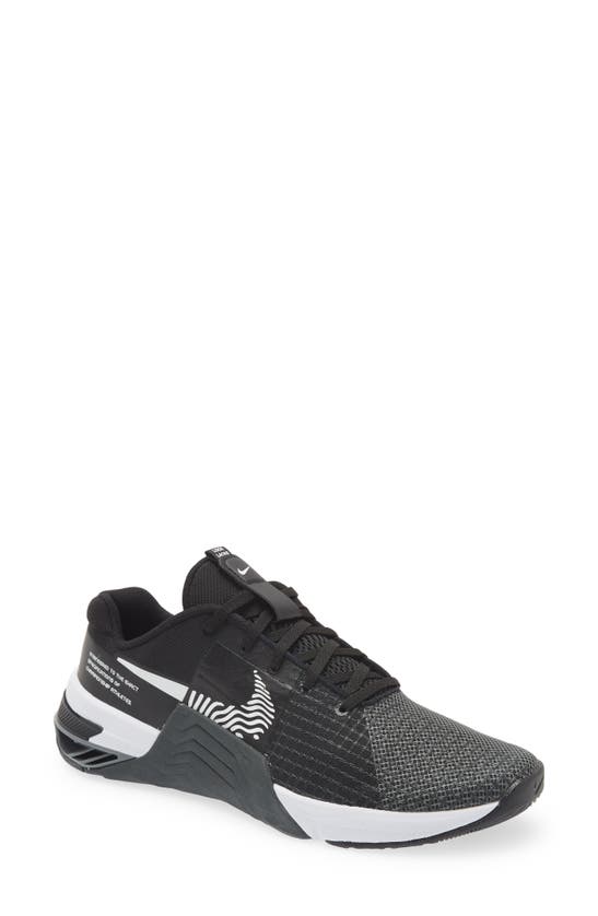 Nike Metcon 8 Training Shoe In Black/ White/ Smoke Grey