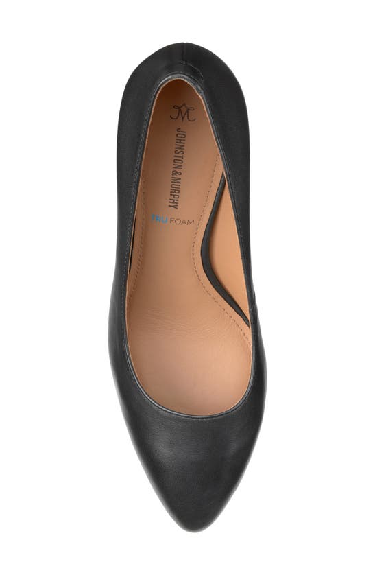 Shop Johnston & Murphy Vicki Block Heel Pump In Black Glove