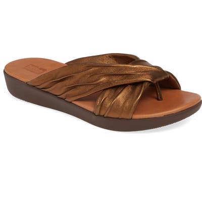 Fitflop Twine Slide Sandal, Brown