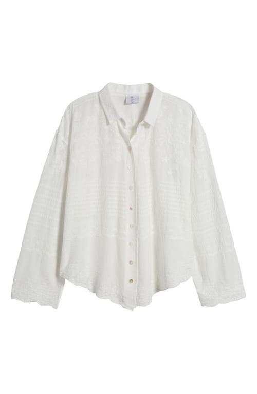 Xilry Button-Up Shirt in Ivory