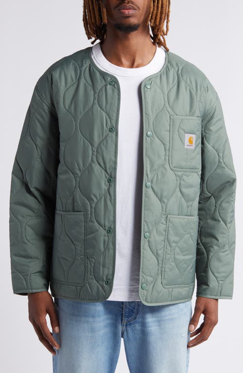 Carhartt Work In Progress Skyton Onion Quilted Jacket in Park 