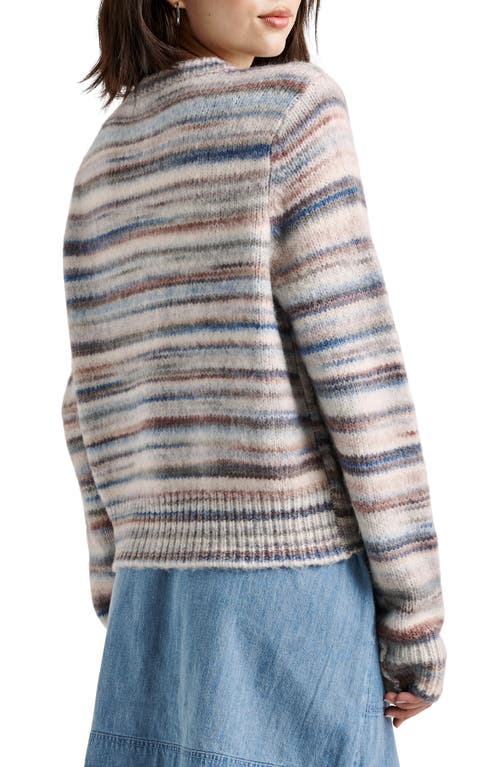 Shop Splendid Daniella Stripe Cardigan In Periwnkle Multi