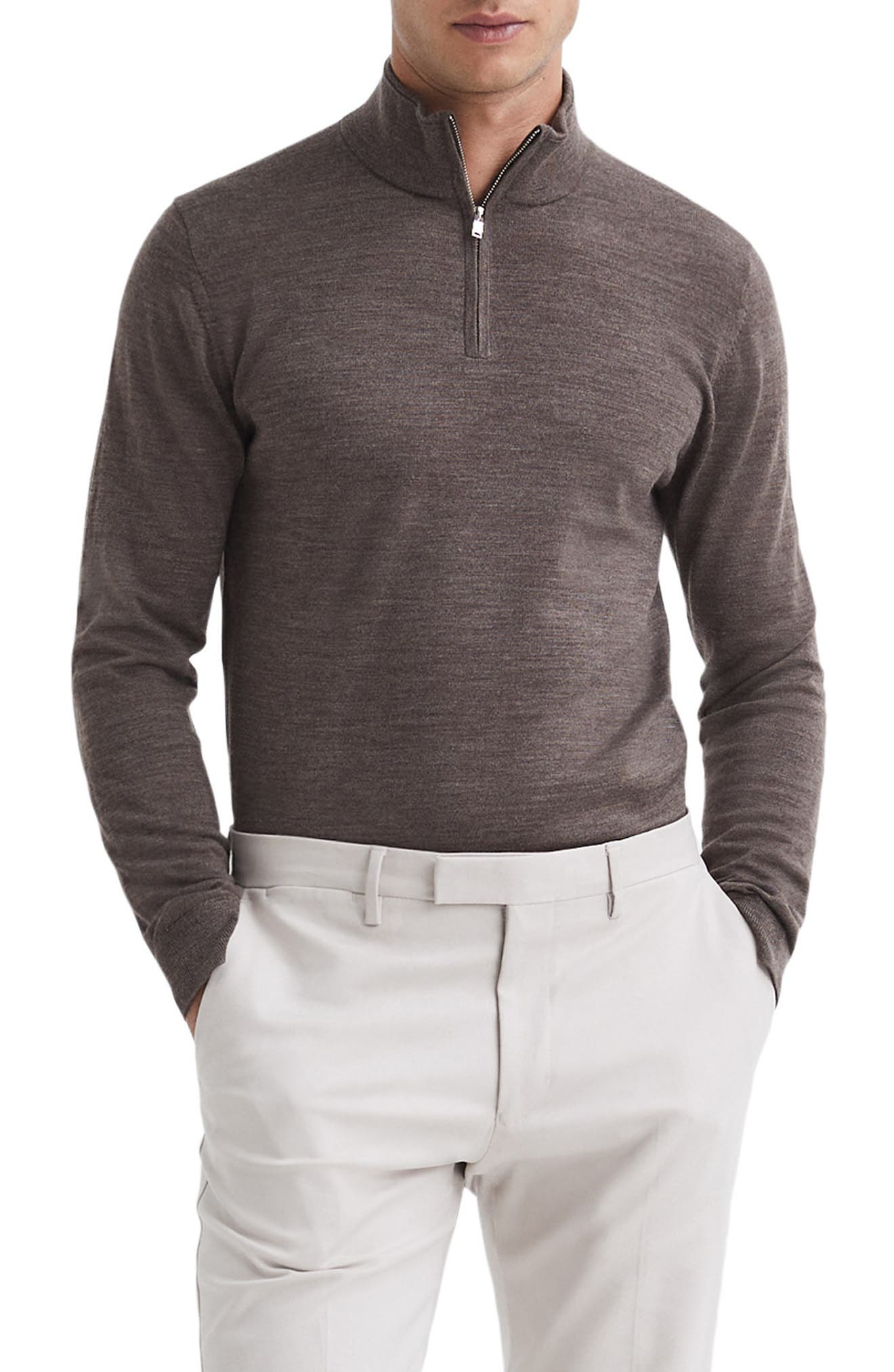 Reiss Blackhall Quarter Zip Wool 