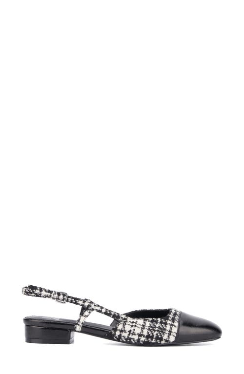 Shop New York And Company Ophelia Slingback Pump In Black/white