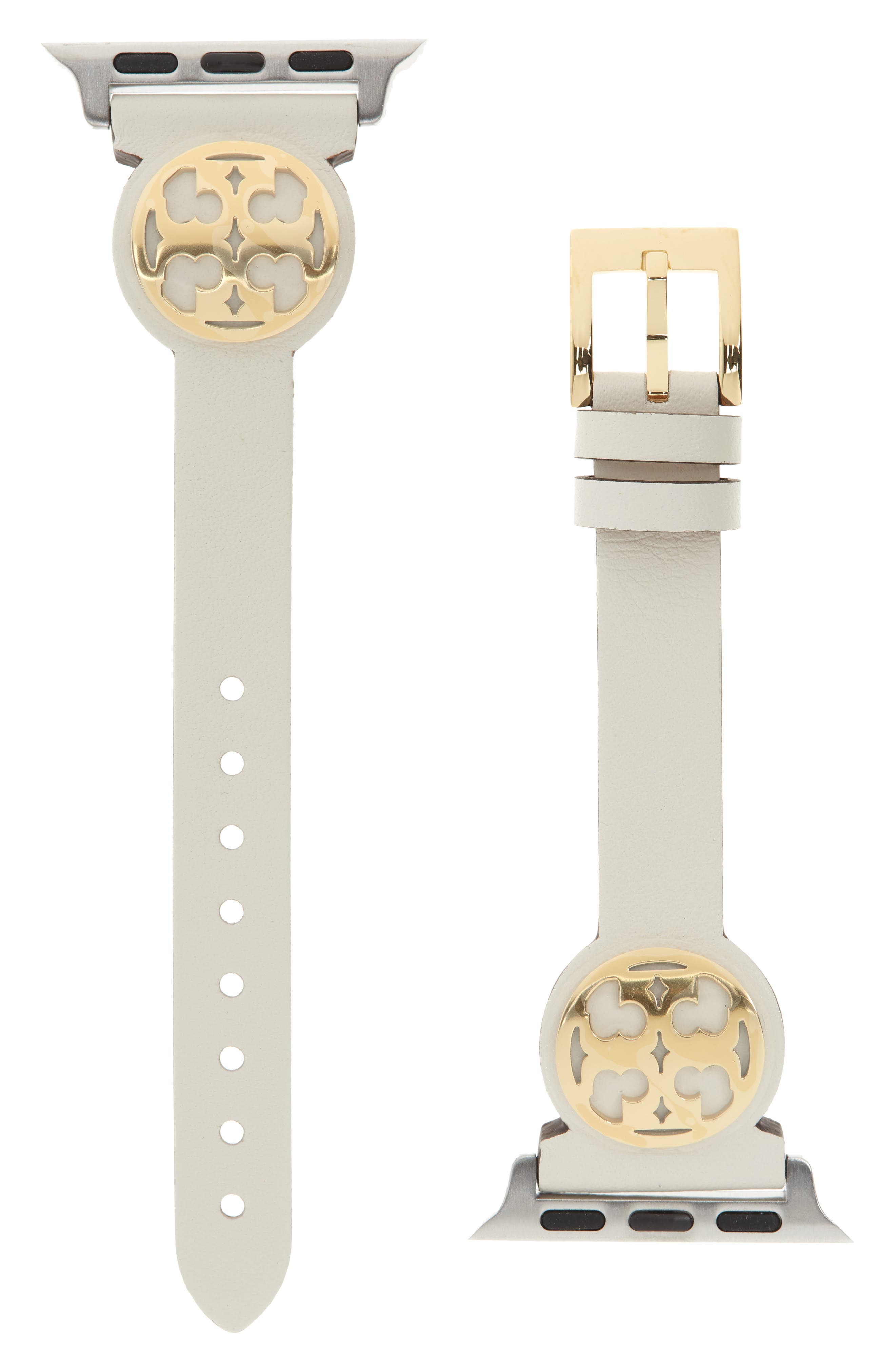 Tory Burch Miller Leather Apple Watch(R) Watchband | Smart Closet