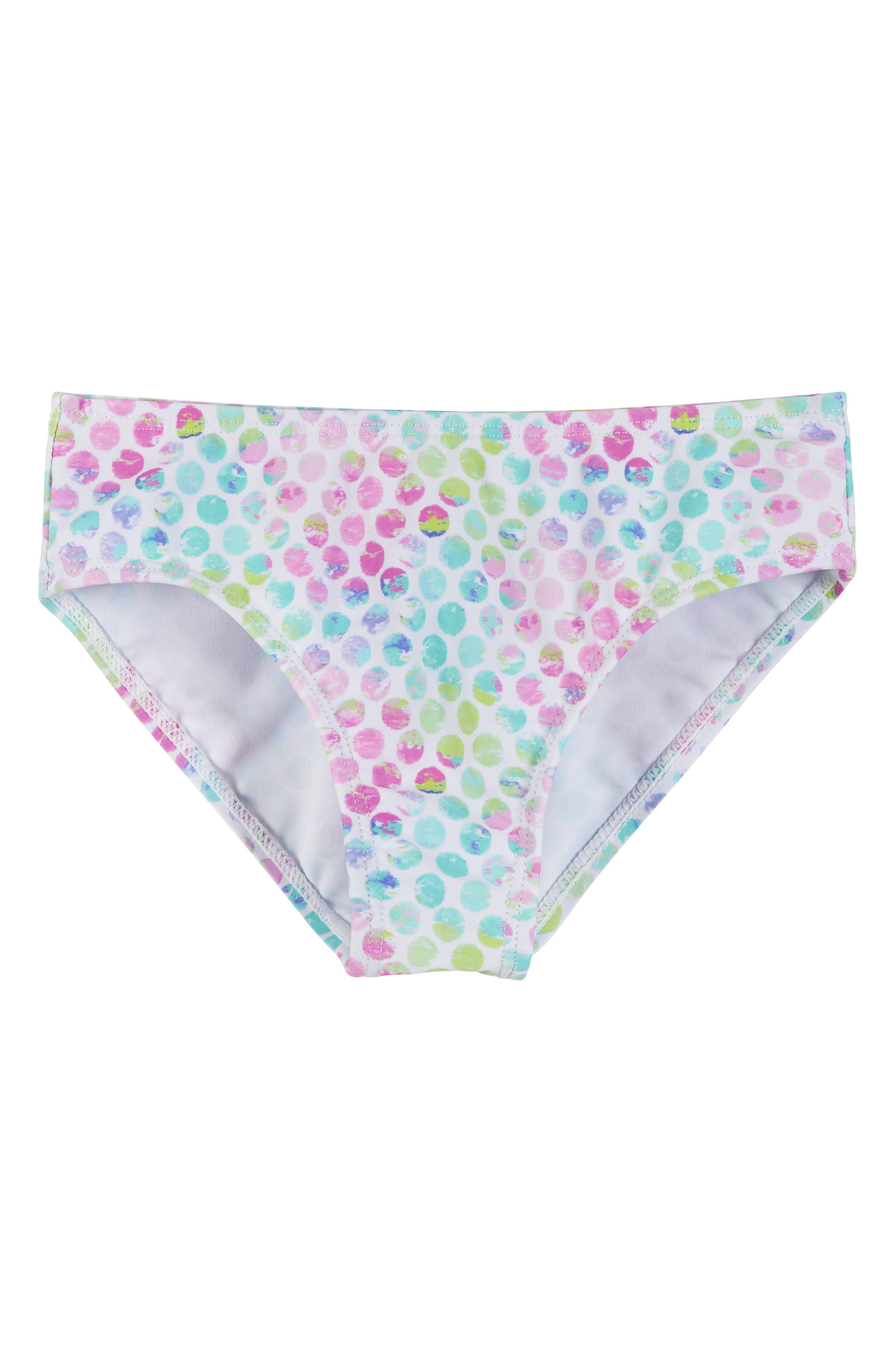 Andy & Evan Kids' Polka Dot TwoPiece Swimsuit & CoverUp Skirt Set