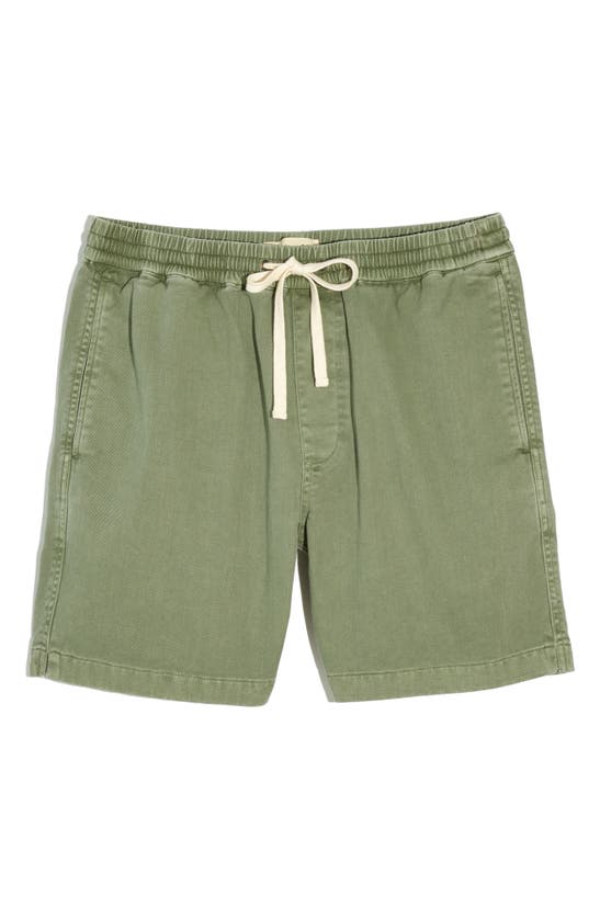 Madewell Cotton Everywhere Shorts In Washed Olive