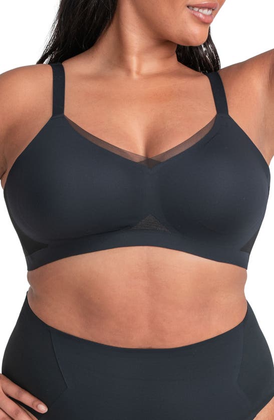 Honeylove Crossover Wireless Bra In Vamp ModeSens