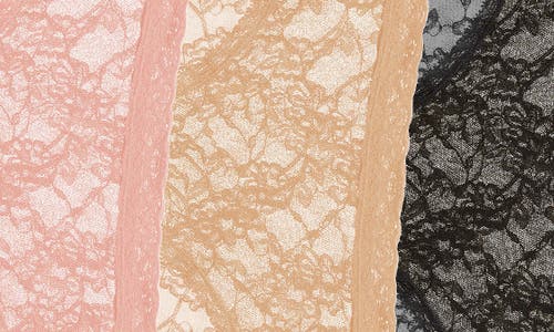 Natori 3-pack Lace Girl Briefs In Black/cafe/rose