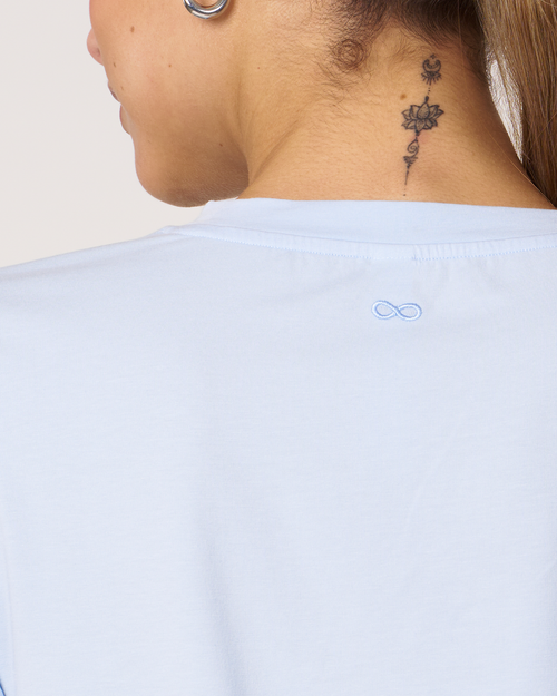 Rebody Active Rebody Essentials Short Sleeve Top In Baby Blue