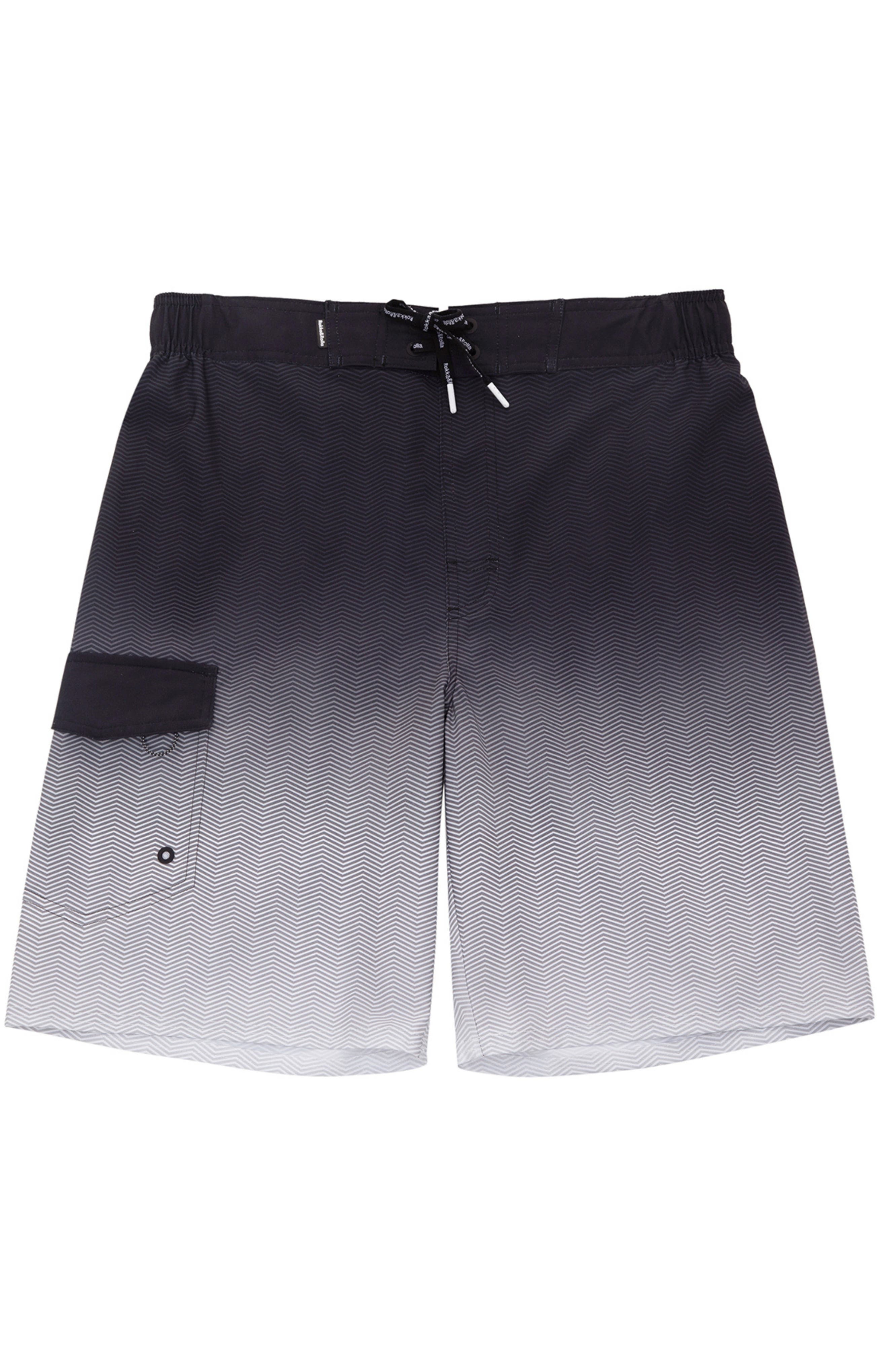 Rokka&Rolla Quick-Dry Swim Trunks with Elastic Waist in Black Cover