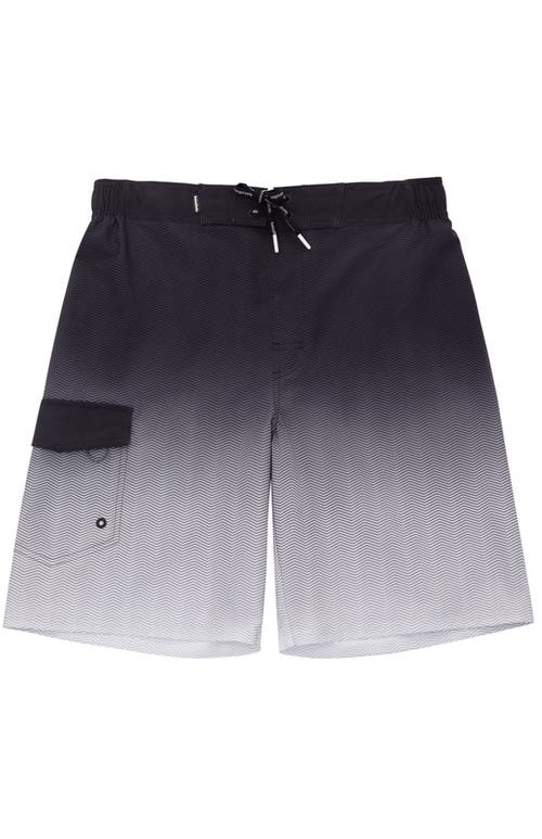 Shop Rokka&rolla Quick-dry Swim Trunks With Elastic Waist In Black