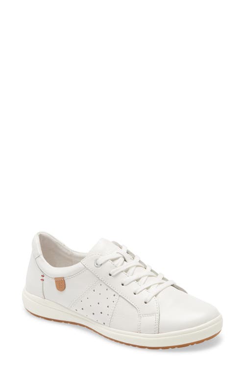 Caren 01 Sneaker in White Leather