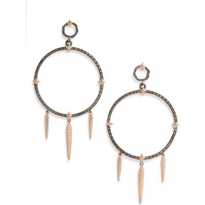 Armenta New World Large Circle Dagger Earrings