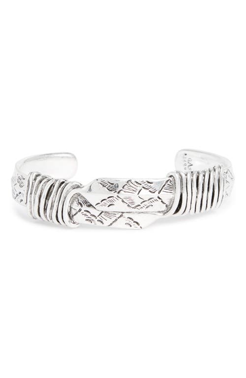 Arrow Cuff Bracelet in Silver