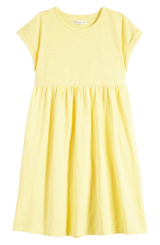 Tucker + Tate Kids' Slub Cotton Dress In Yellow Finch