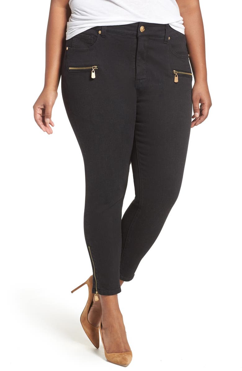 Melissa McCarthy Seven7 Gold Zip Pencil Jeans (Rocket) (Plus Size ...