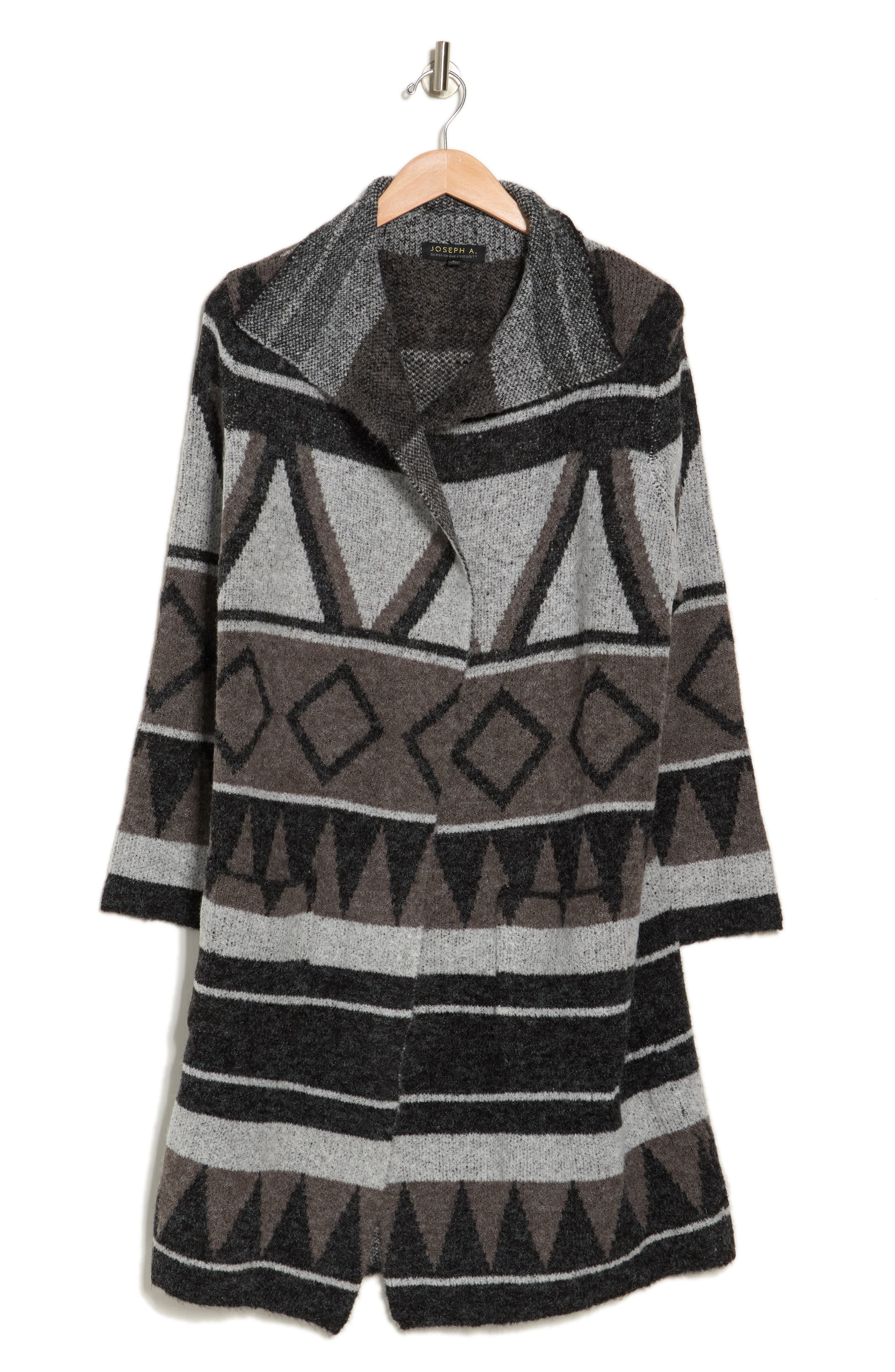 Joseph A Print Drape Collar Cardigan 
