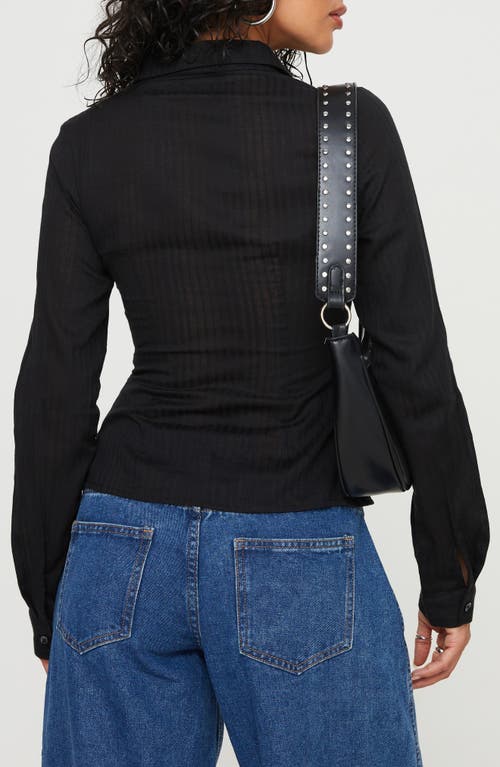 Princess Polly Fogler Shirt In Black