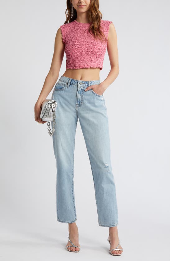 Shop Open Edit Textured Top In Pink Ginger