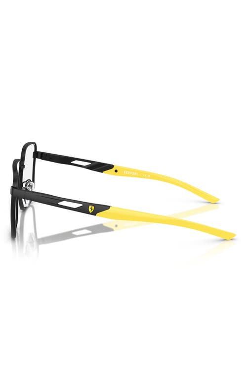 Scuderia Ferrari 54mm Square Optical Glasses In Black