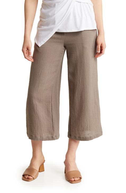 Women's Beige Capris & Cropped Pants