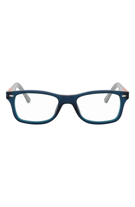 Shop Ray Ban Ray-ban 53mm Square Optical Glasses In Blue