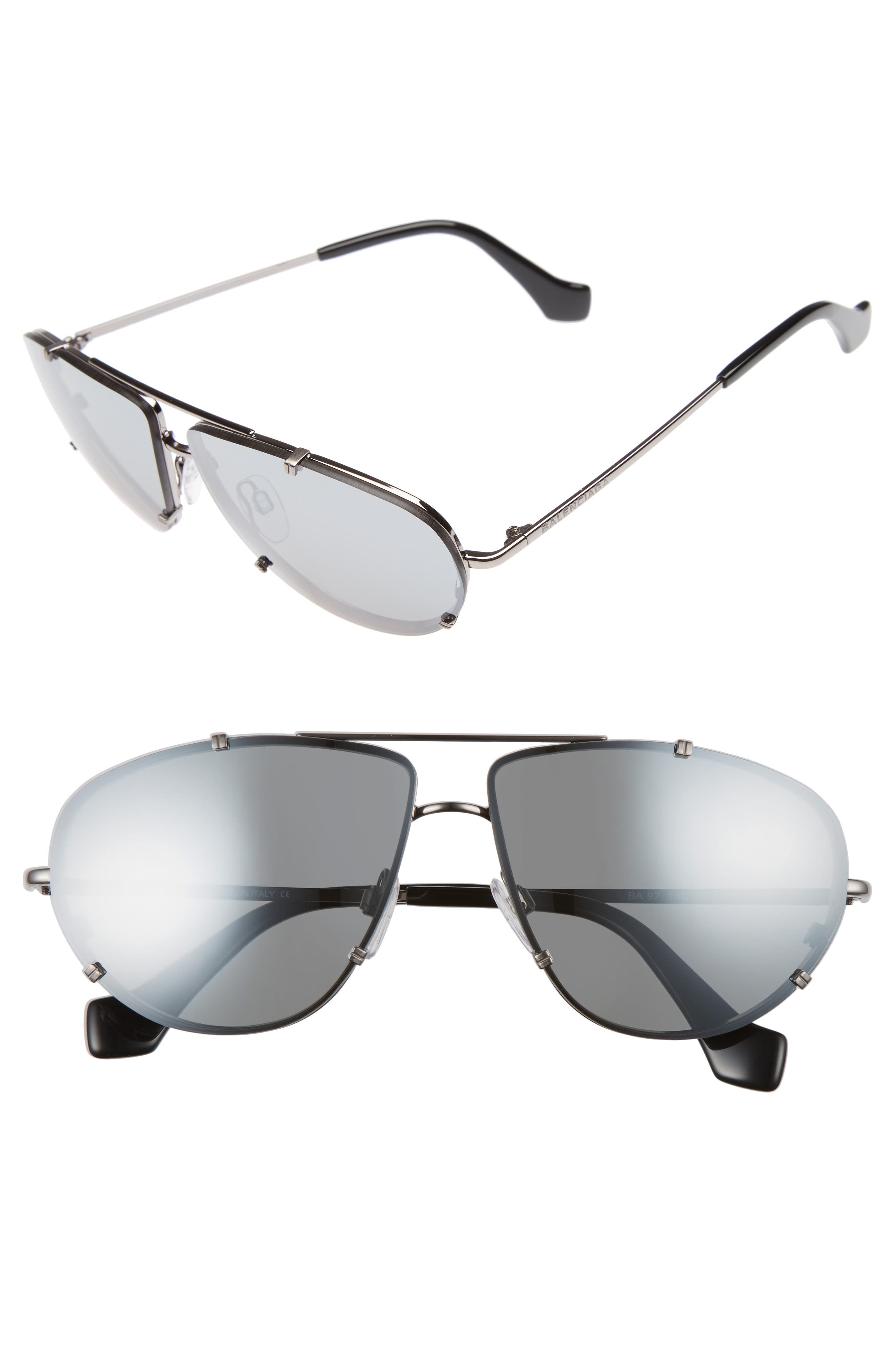 Balenciaga 62mm Aviator Sunglasses Nordstrom