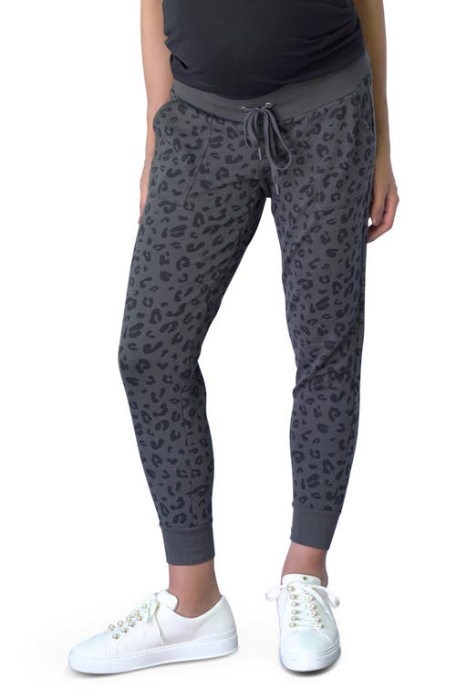 ® Ingrid & Isabel Print Maternity Joggers in Leopard