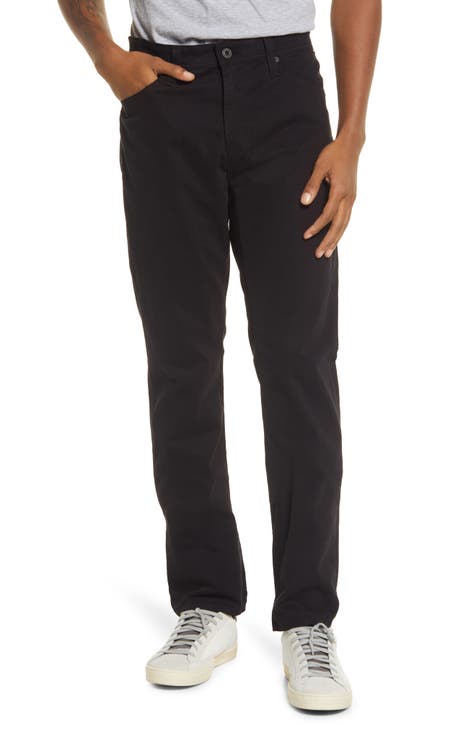 Black 5-Pocket Pants for Men