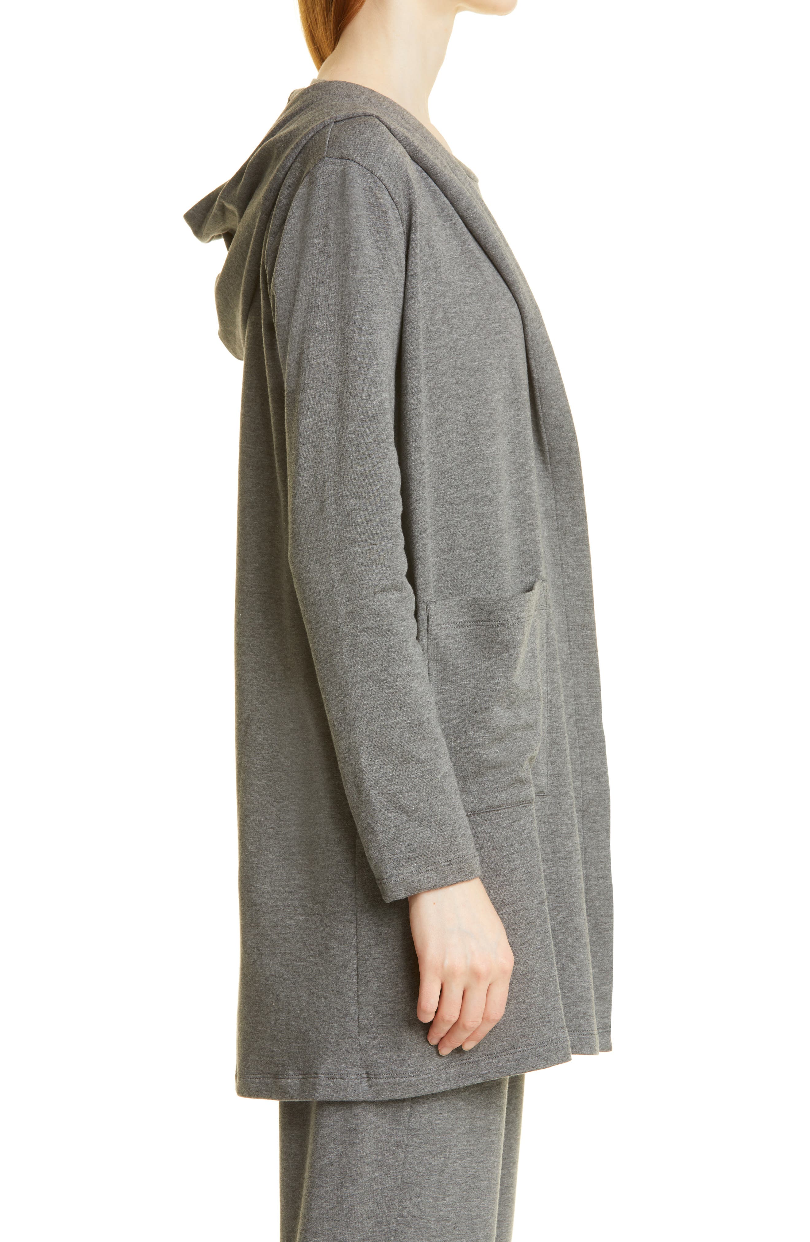 eileen fisher hooded cardigan