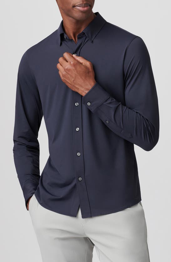 Shop Rhone Commuter Slim Fit Button-up Shirt In True Navy