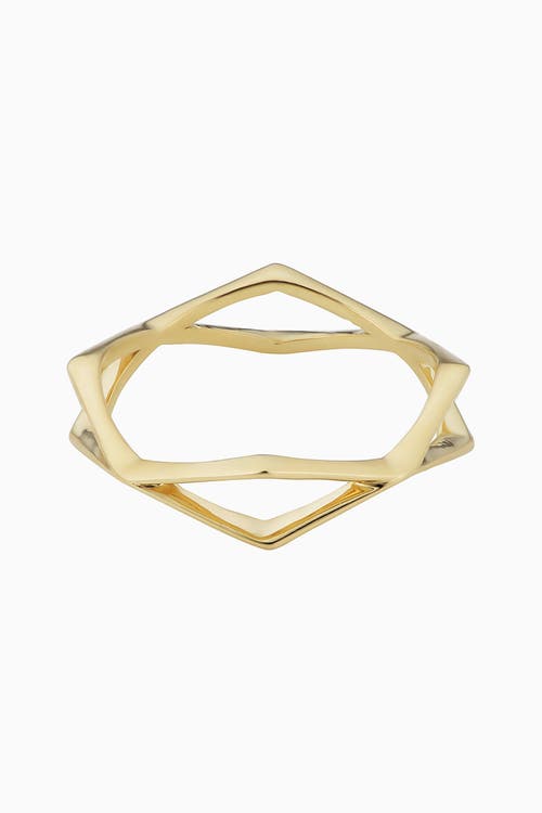 Shop Oradina 14k Yellow Gold 1975 Bow Ring