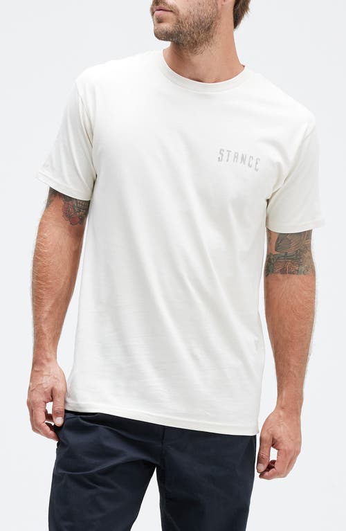 Stance Greetings From Cotton Graphic T-Shirt in Vintage White 