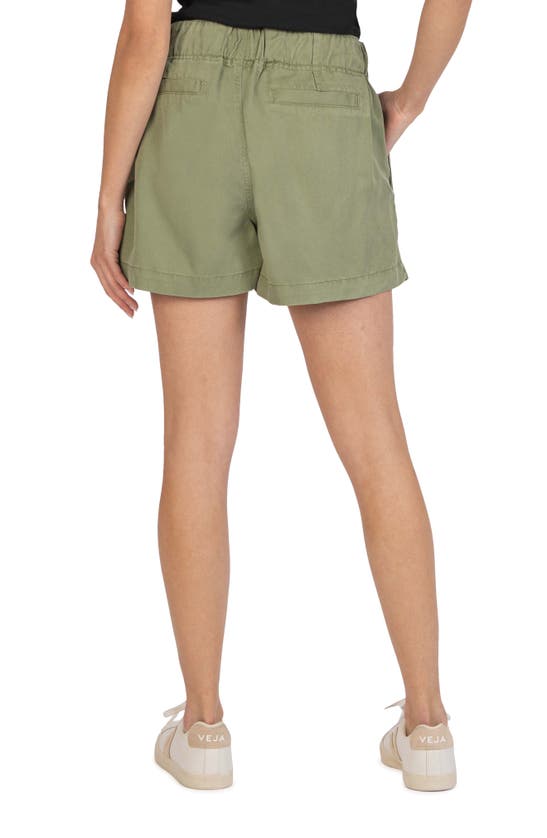Shop Kut From The Kloth Bronte Drawstring Shorts In Olive