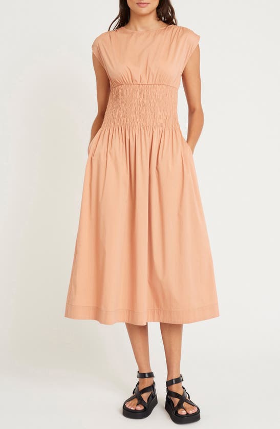 Luxely Willow Midi Dress In Cork