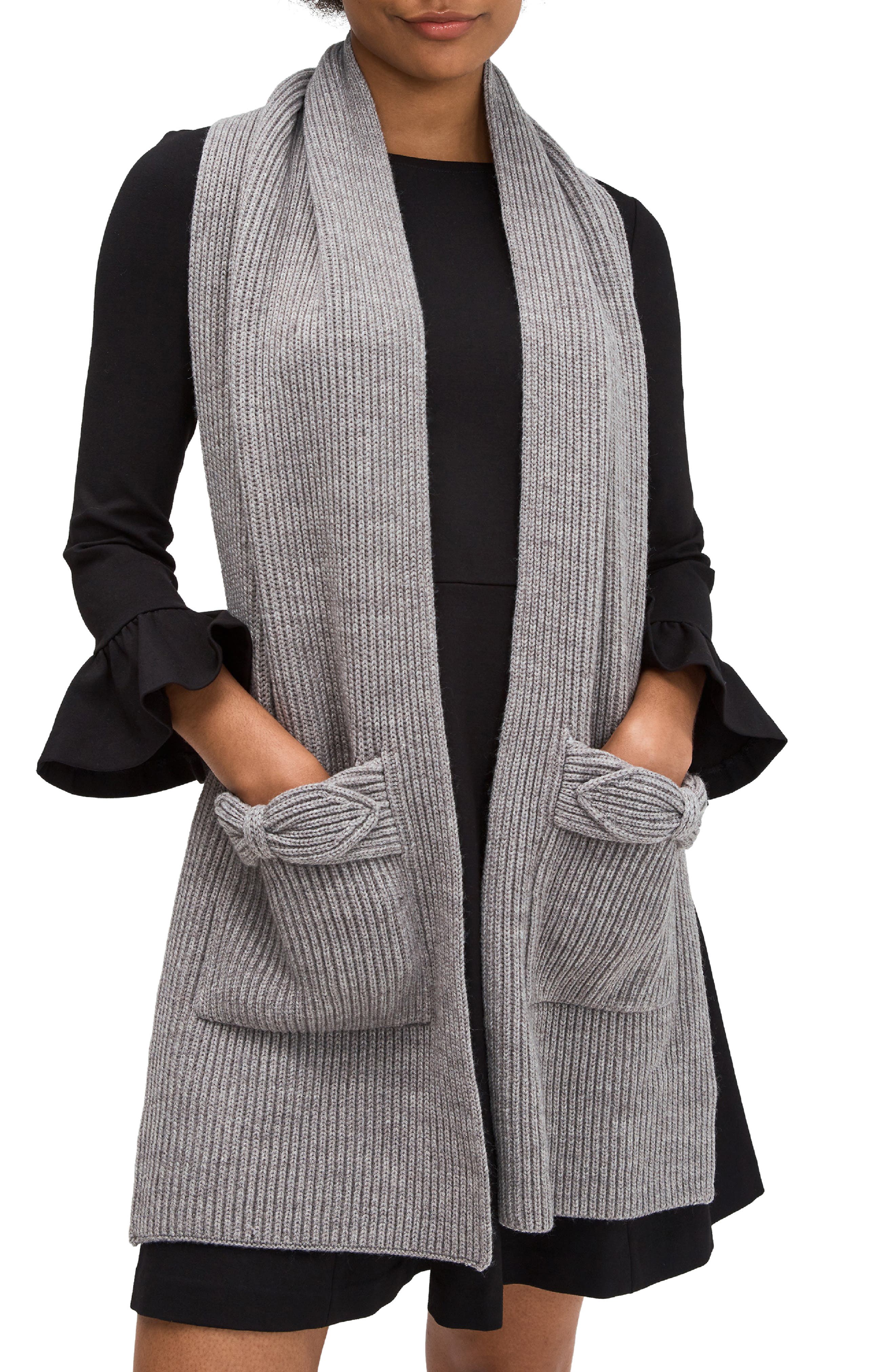 black and grey scarf womens