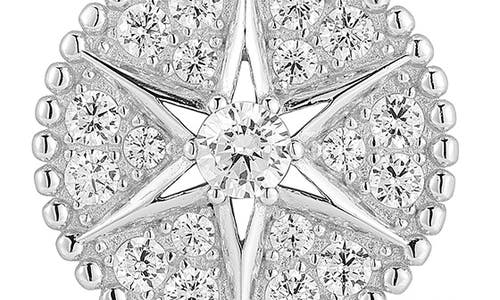 Sphera Milano Cz Star Pendant Necklace In Silver