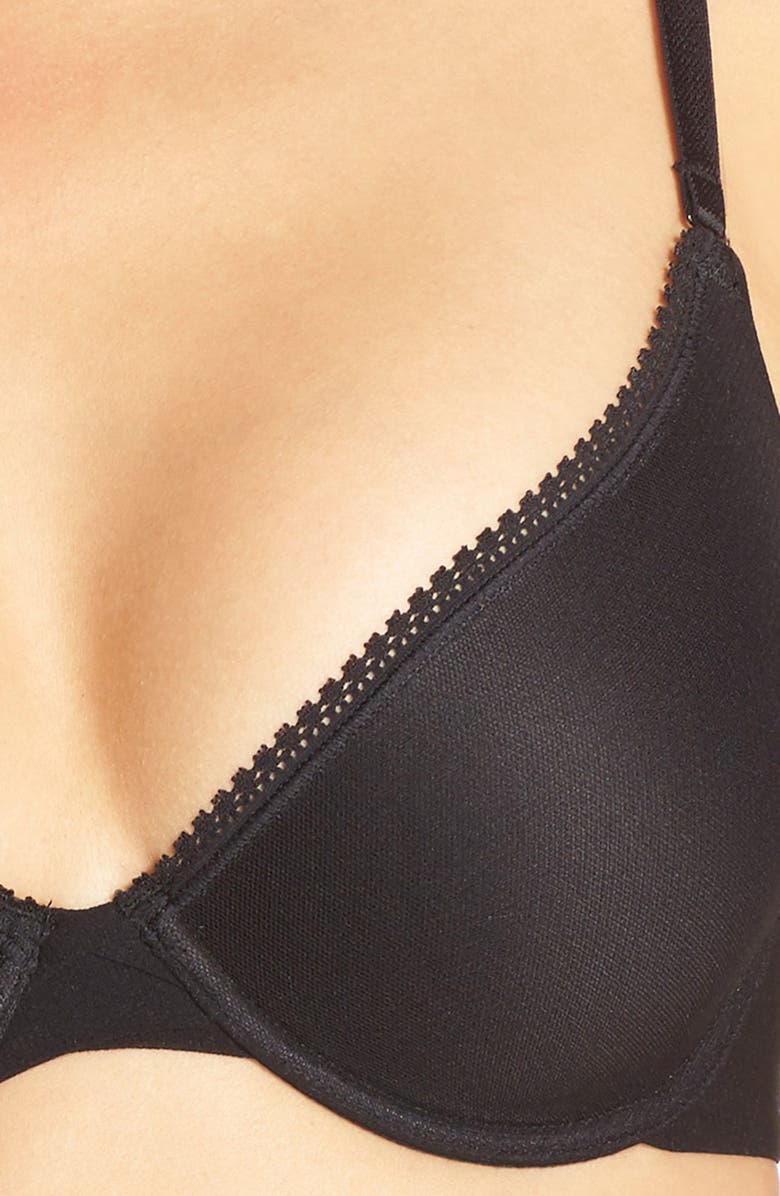 On Gossamer Underwire Convertible T-Shirt Bra, Alternate, color, Black