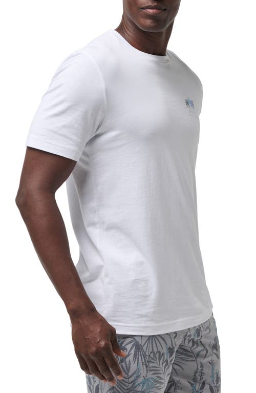 Shop Travismathew Private Flight Graphic T-shirt In White