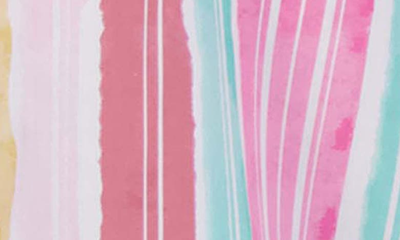 Foxcroft Watercolor Stripe Button-up Shirt In Pink Multi Stripe
