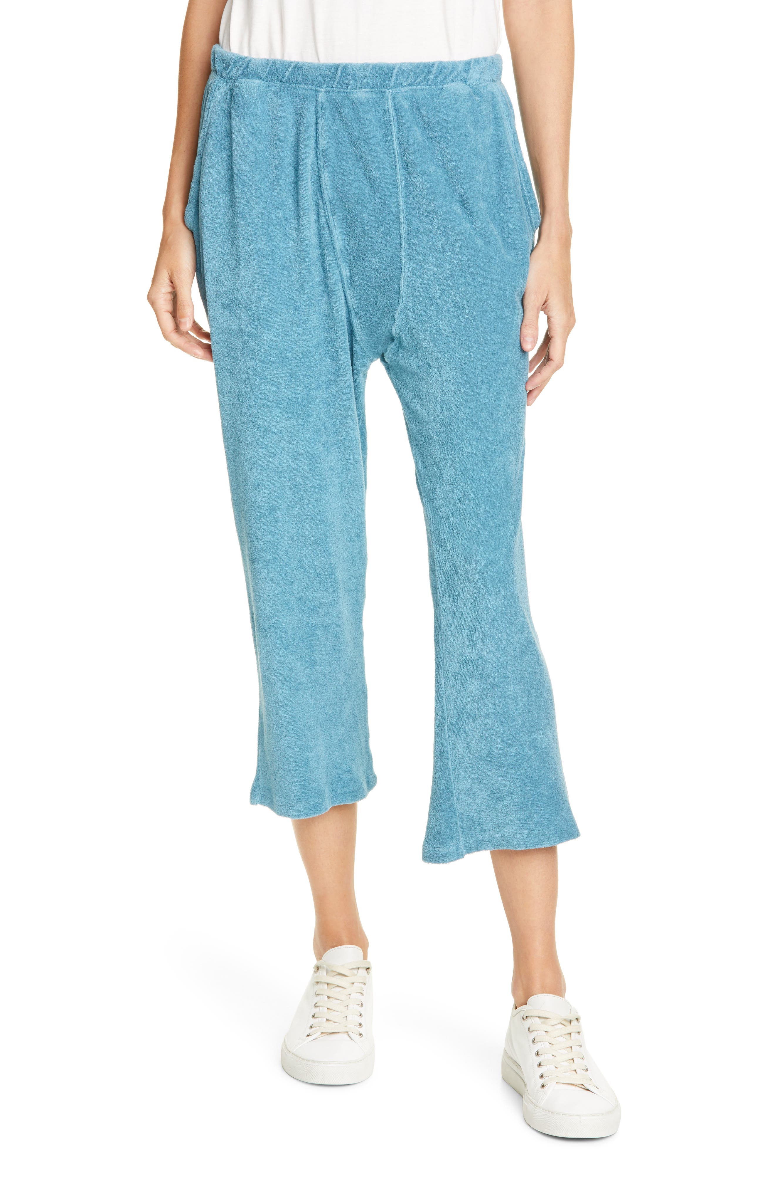 The Great. The Micro Terry Pajama Sweatpants, Blue