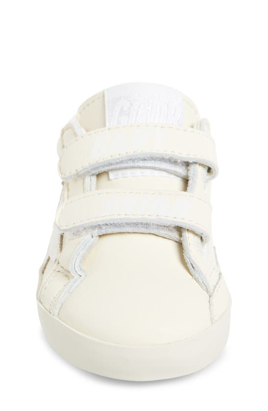 Shop Golden Goose Baby School Sneaker In Optic White