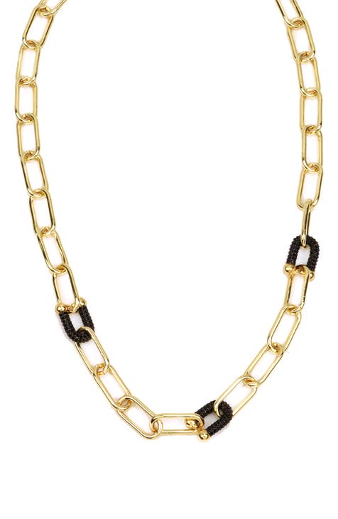 Pavé Link Chain Necklace