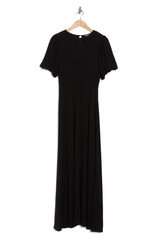 By Design Ophelia Puff Sleeve Maxi Dress In Black